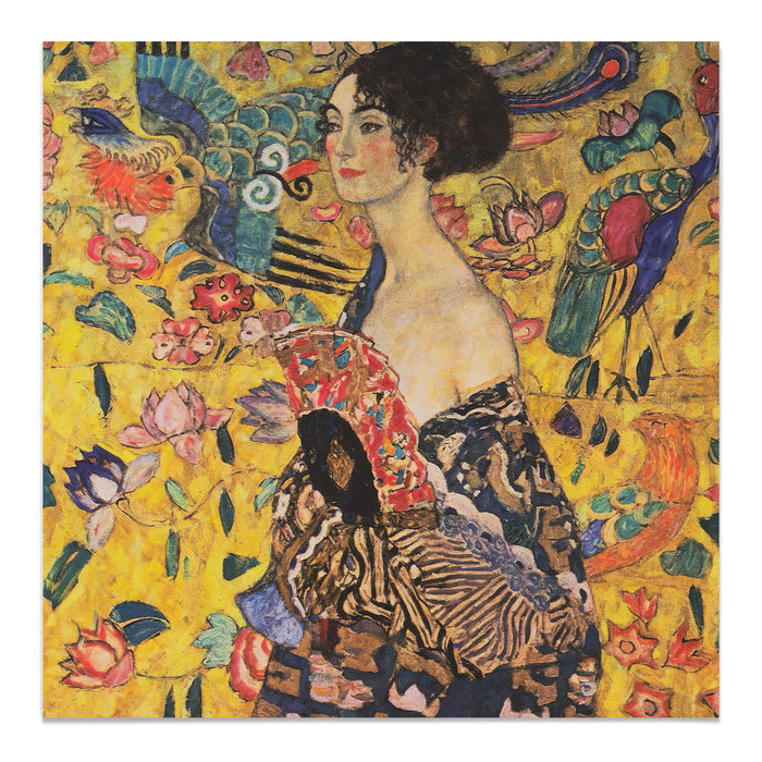 Woman with fan