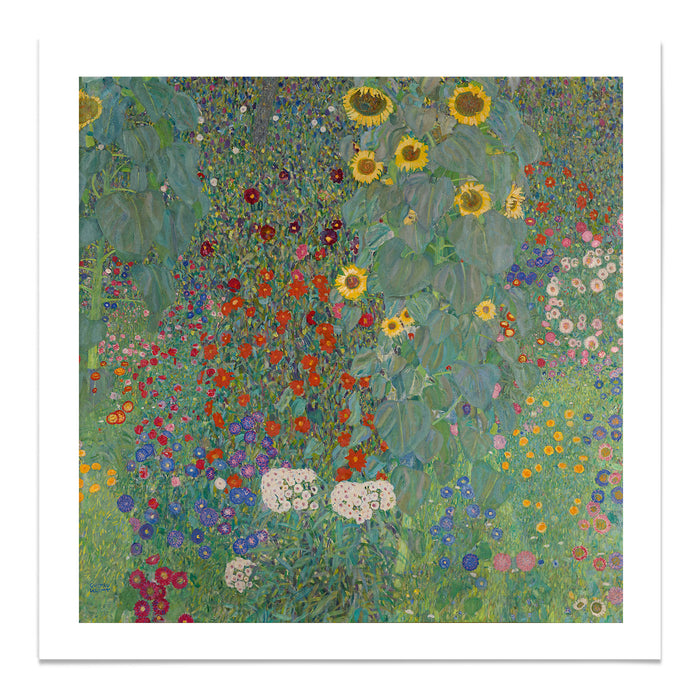 Farm Garden with Sunflowers