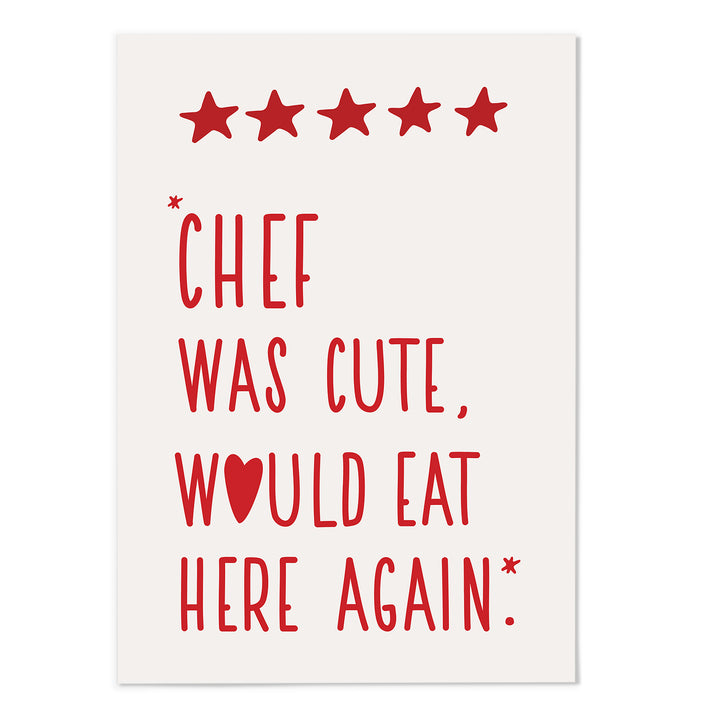 Cute Chef Art Print