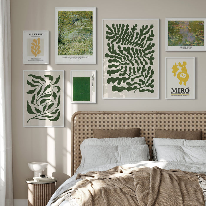 Awakening in Green Gallery Wall