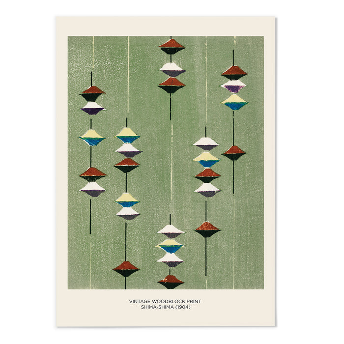 Vintage Woodblock Art Print