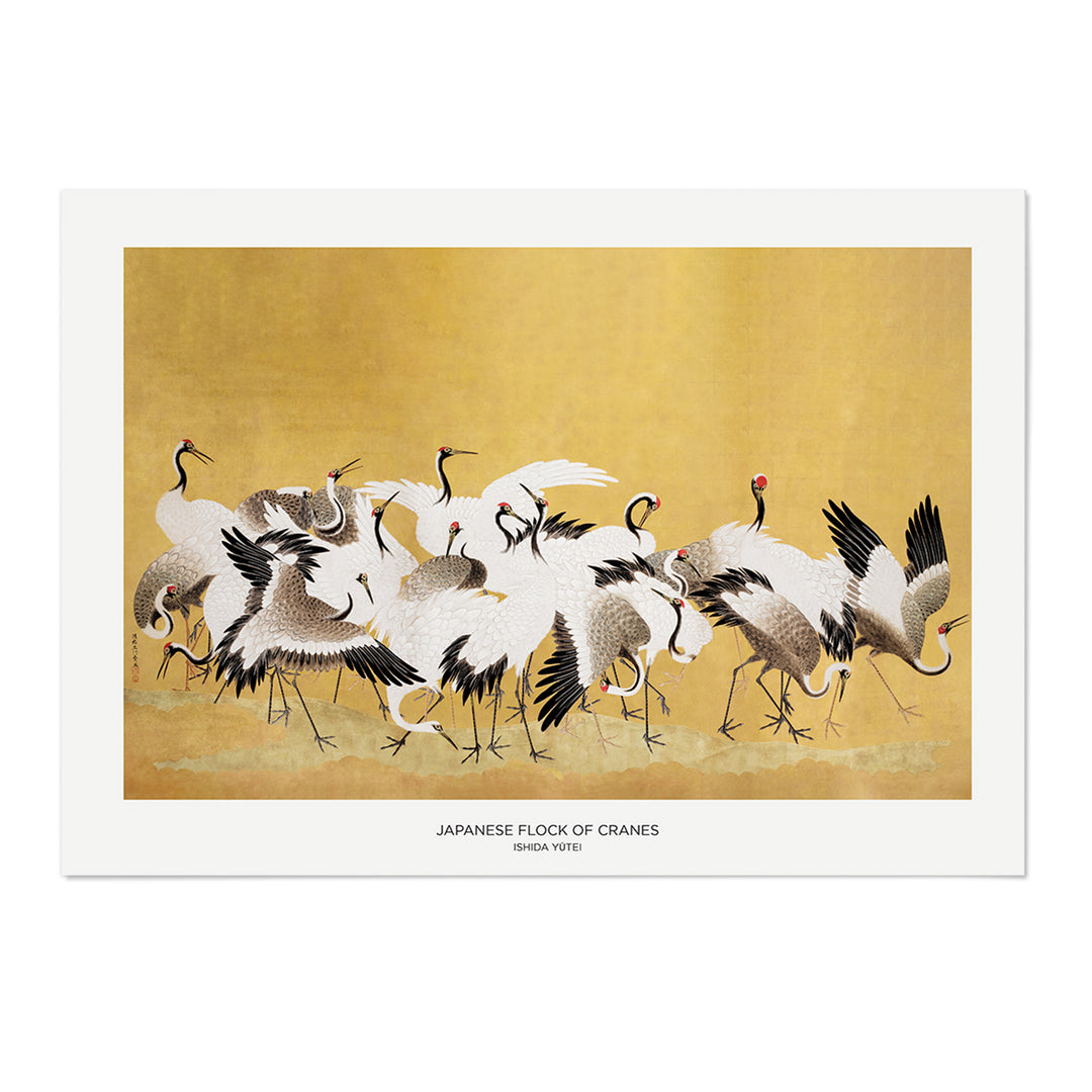 Flock Of Cranes Art Print