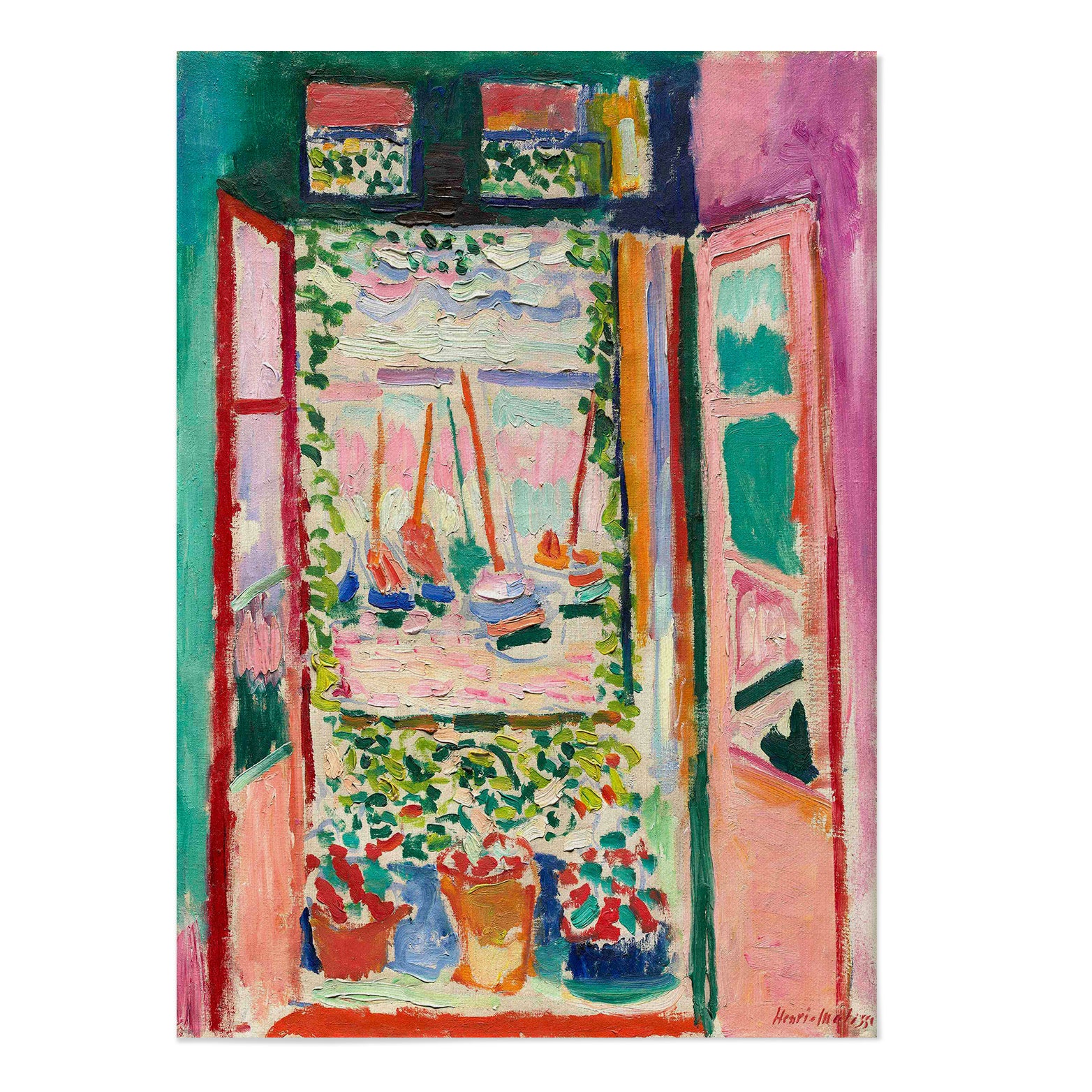 The Open Window Henri Matisse Canvas Print
