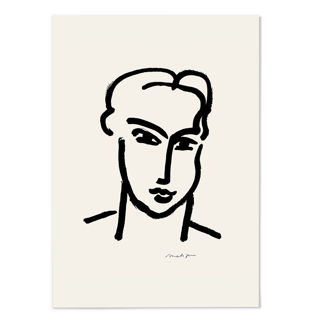 Henri Matisse Portrait Drawing I Art Print - MJ Design Studio