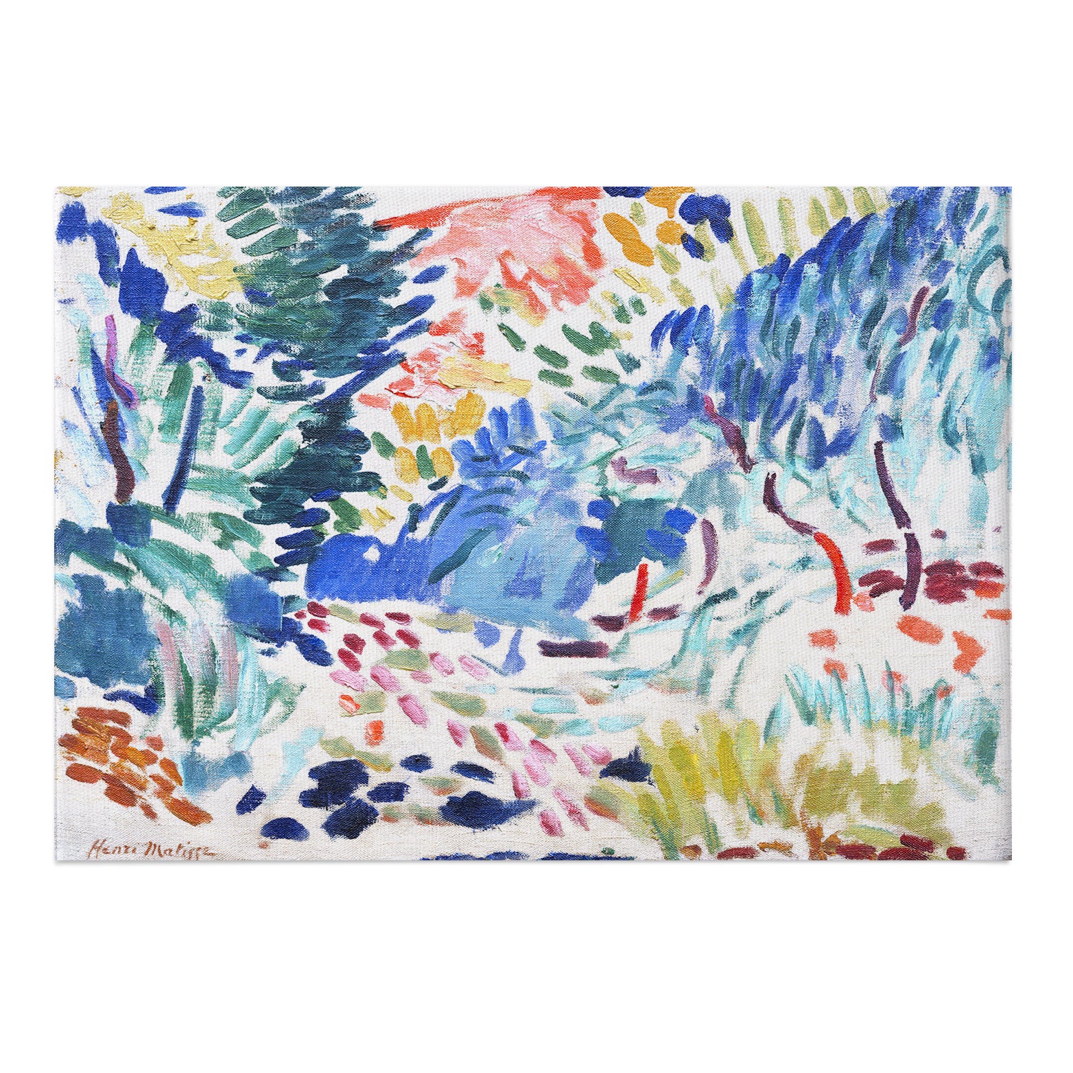 Landscape at Collioure Henri Matisse Canvas Print