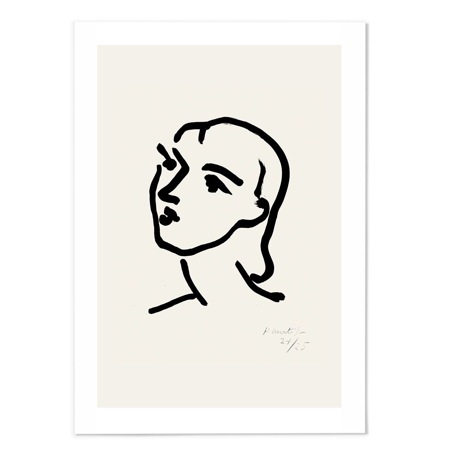 Henri Matisse Portrait Drawing II Art Print - MJ Design Studio