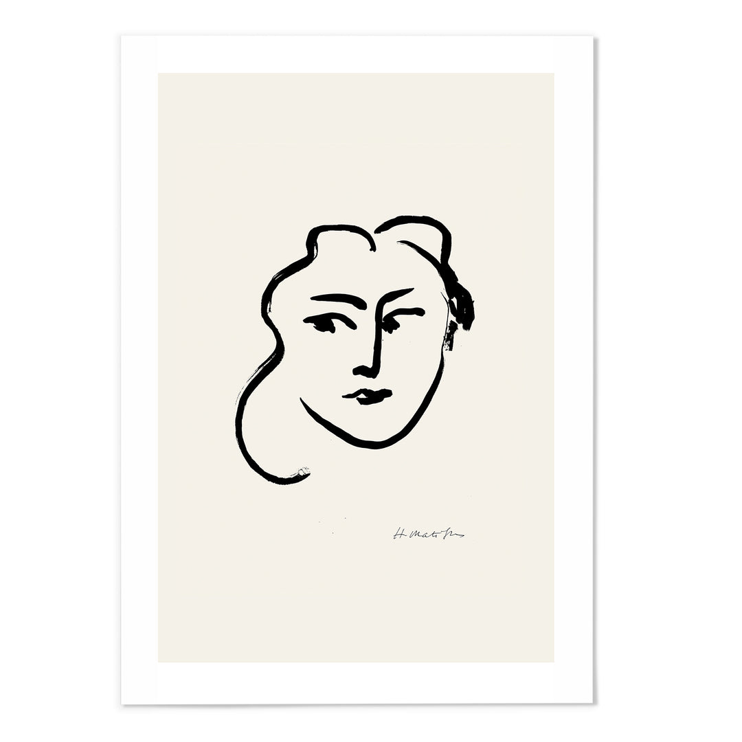 Henri Matisse Portrait Drawing III Art Print - MJ Design Studio