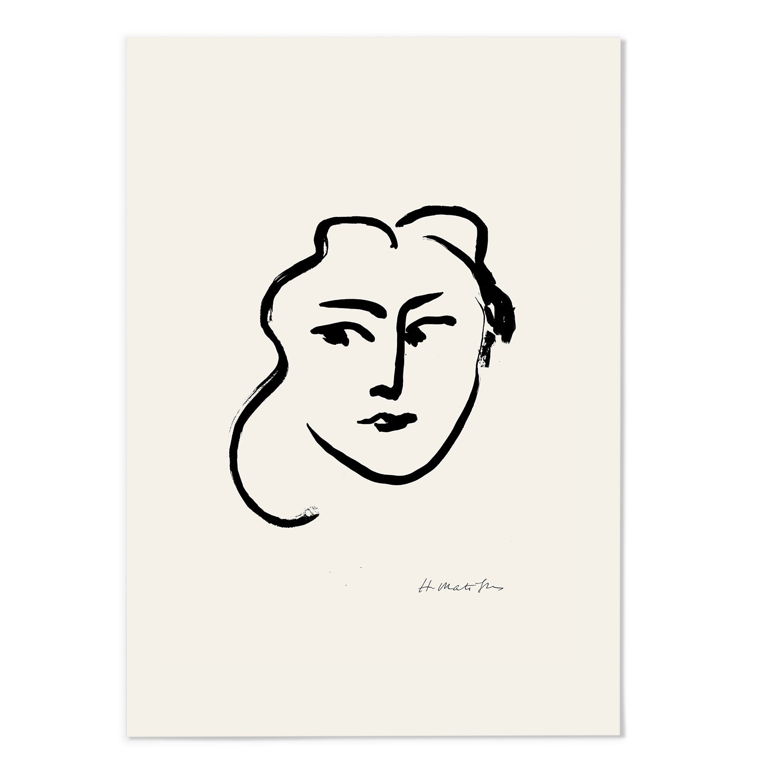 Henri Matisse Portrait Drawing III Art Print - MJ Design Studio