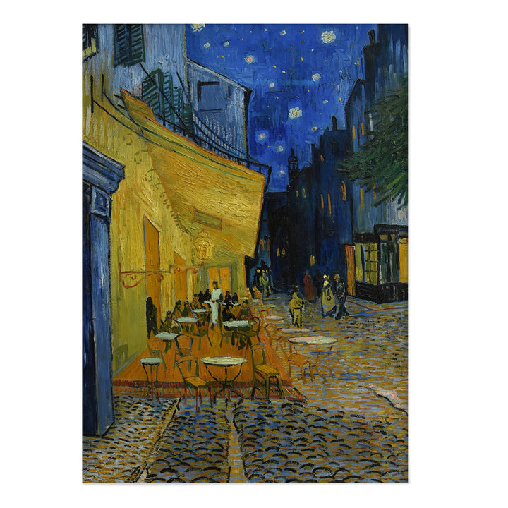 Café Terrace at Night Canvas Print