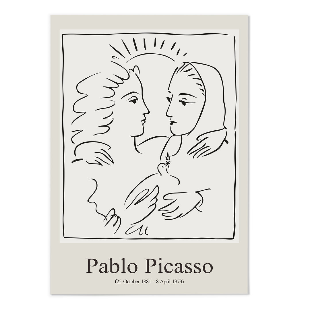 Woman Sketch Picasso Art Print