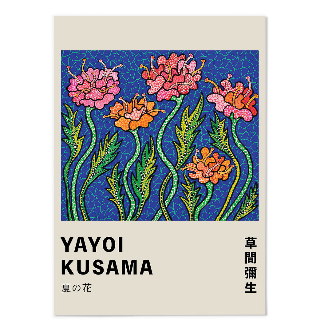 Flowers Yayoi Kusama Art Print
