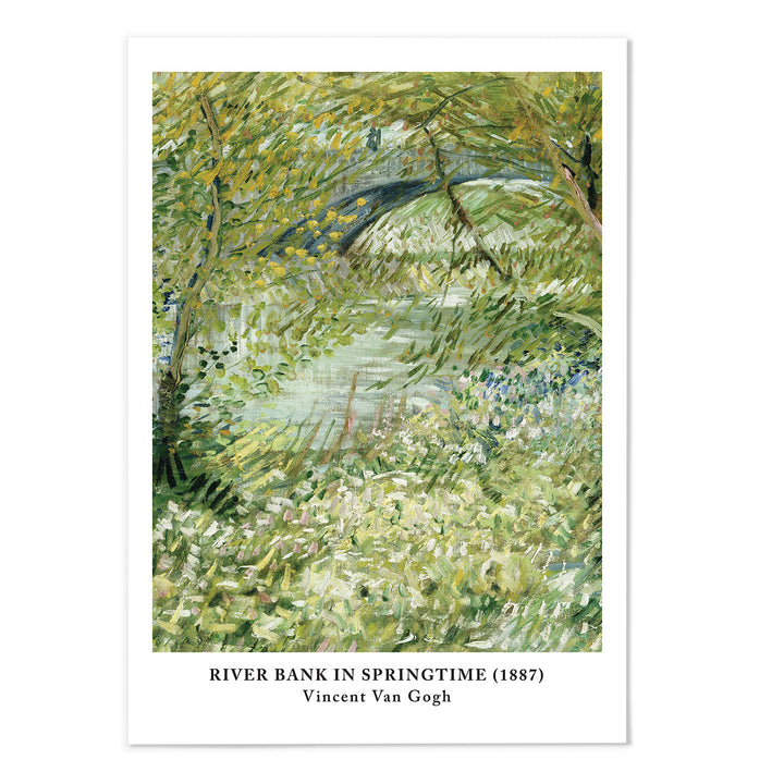 River Bank in Springtime Art Print