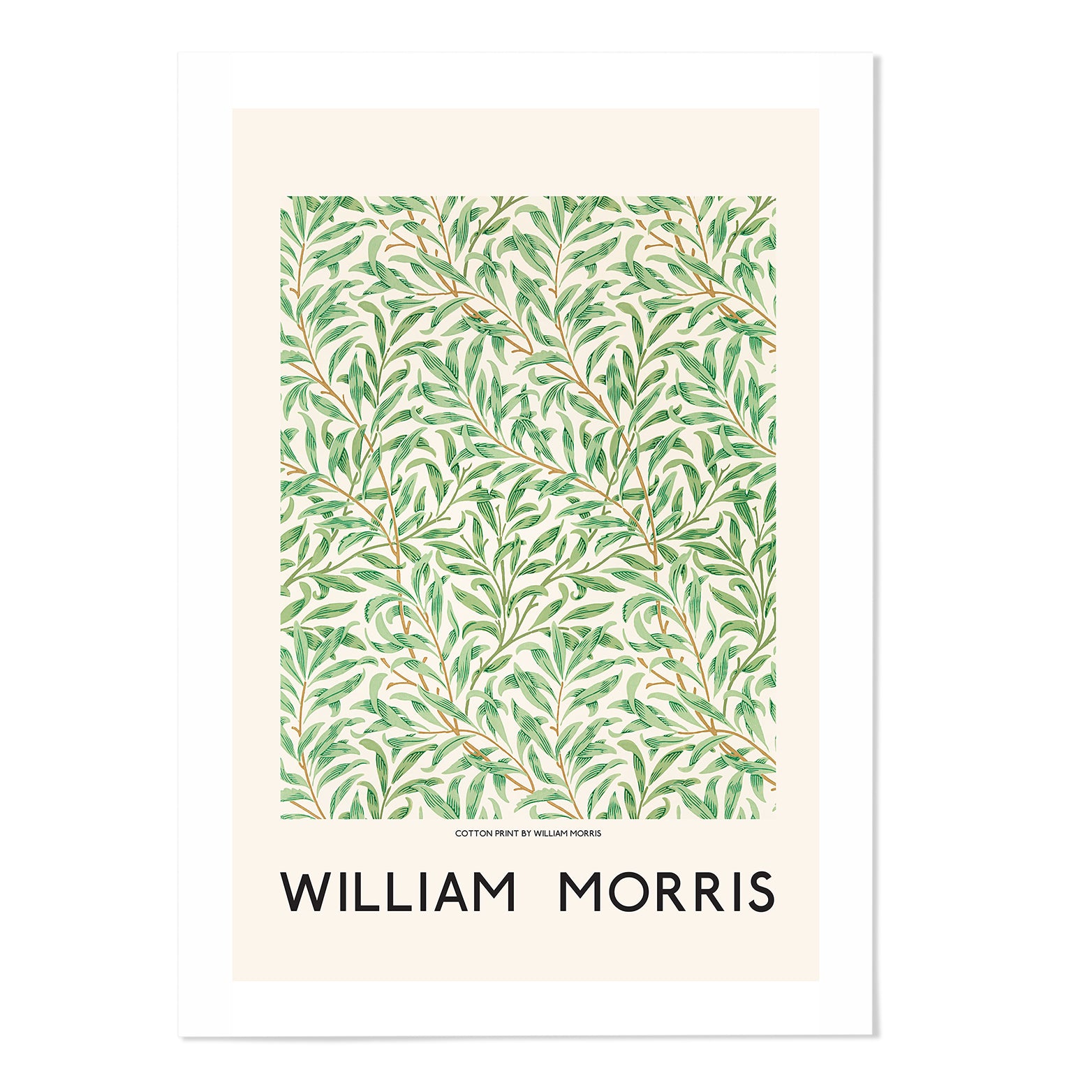 William Morris Vintage Green Leaves Art Print - MJ Design Studio