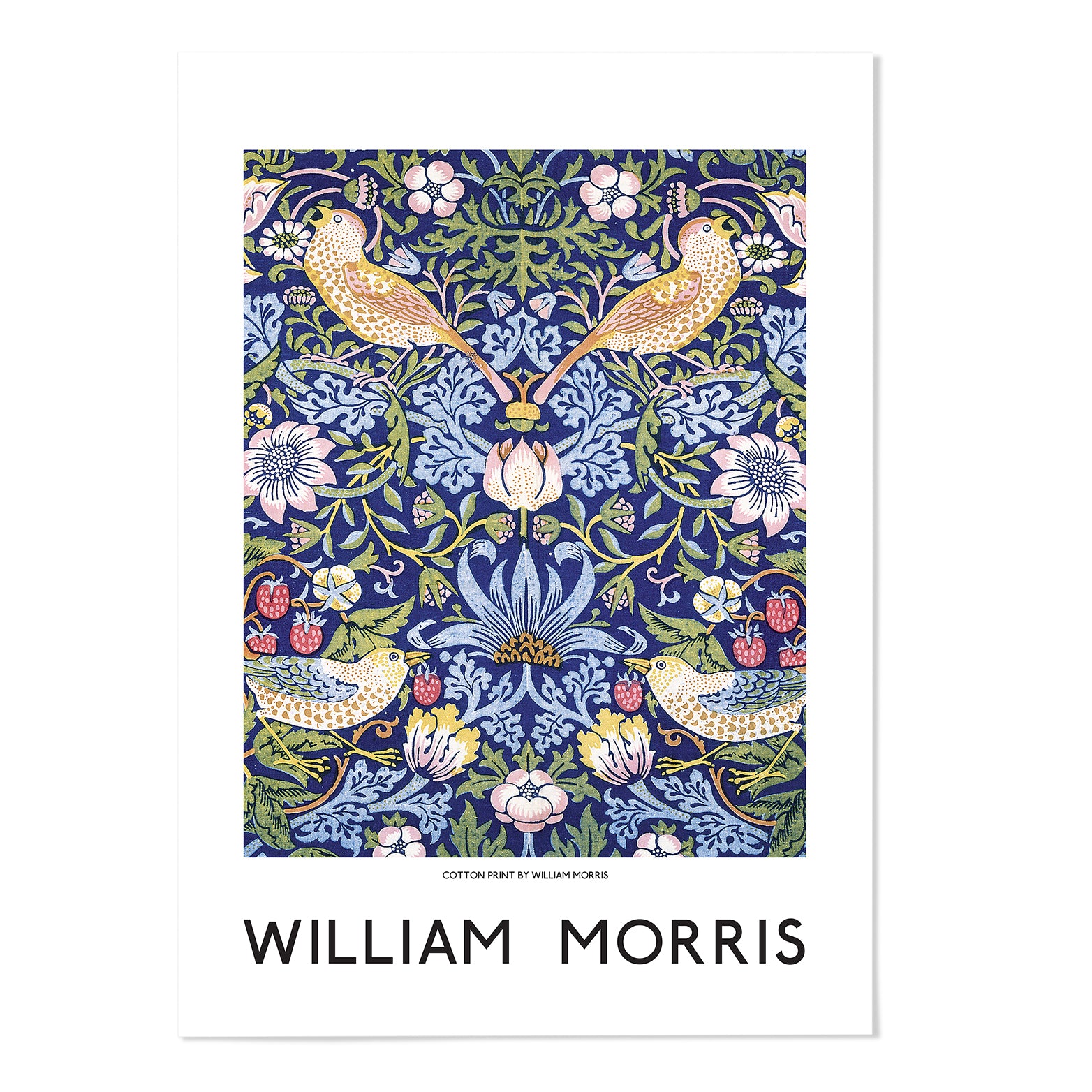William Morris Vintage Strawberry Thief Art Print - MJ Design Studio