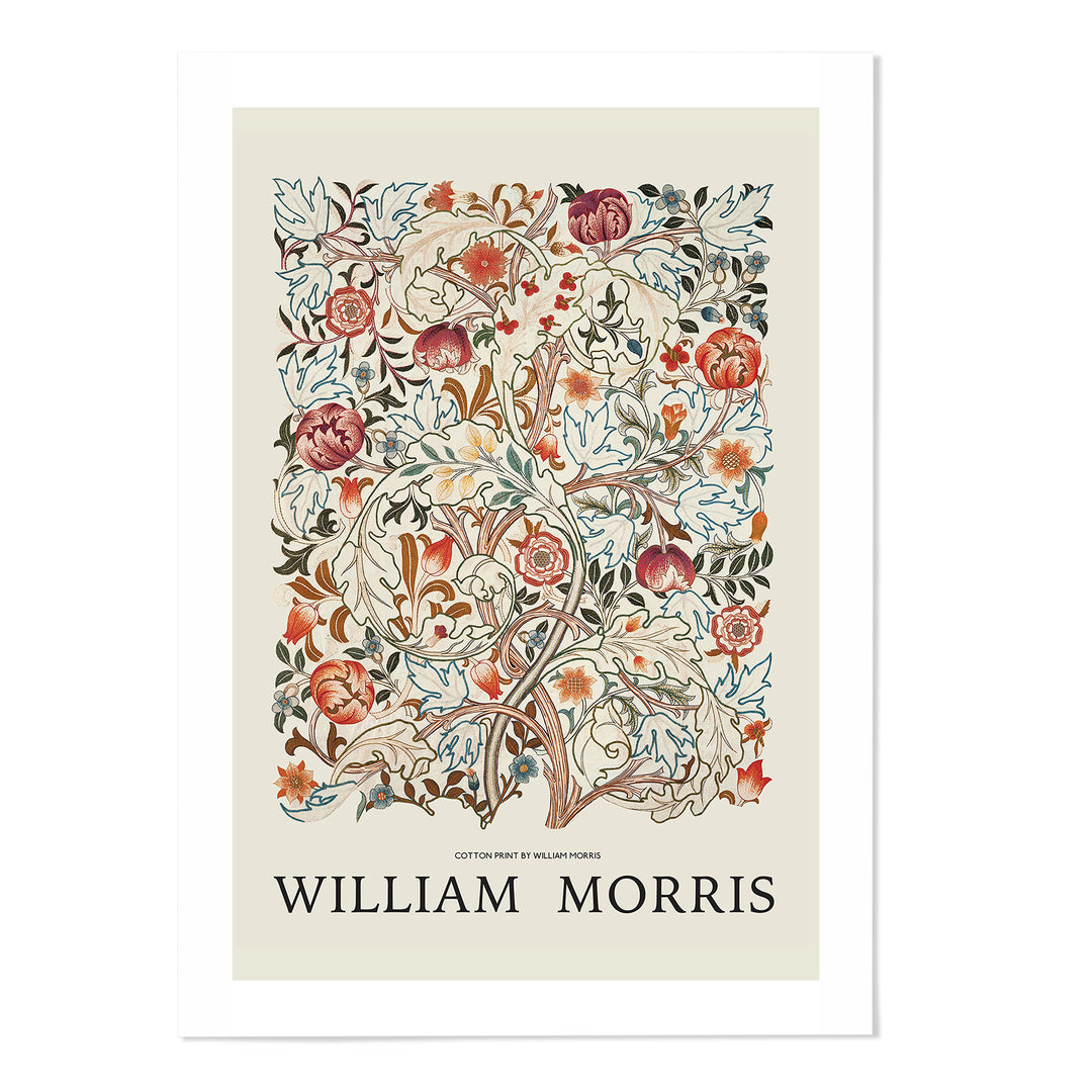 William Morris Floral Pattern Art Print - MJ Design Studio