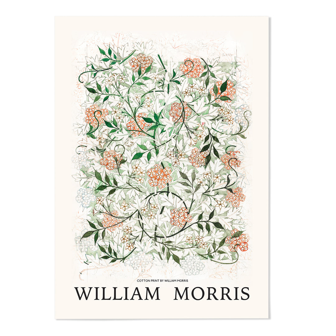 William Morris Jasmine Vines Art Print - MJ Design Studio