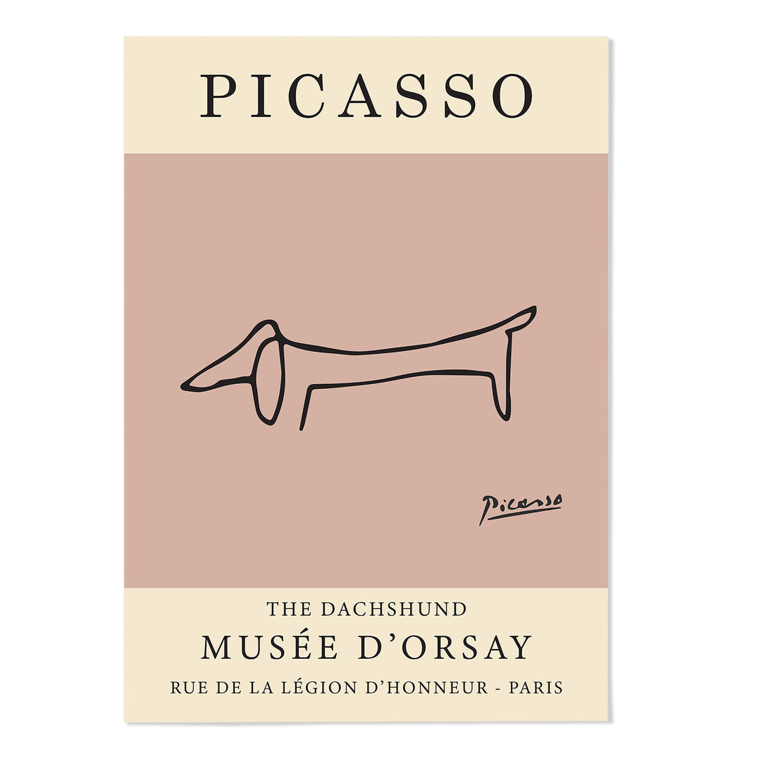 Picasso The Dachshund Art Print - MJ Design Studio