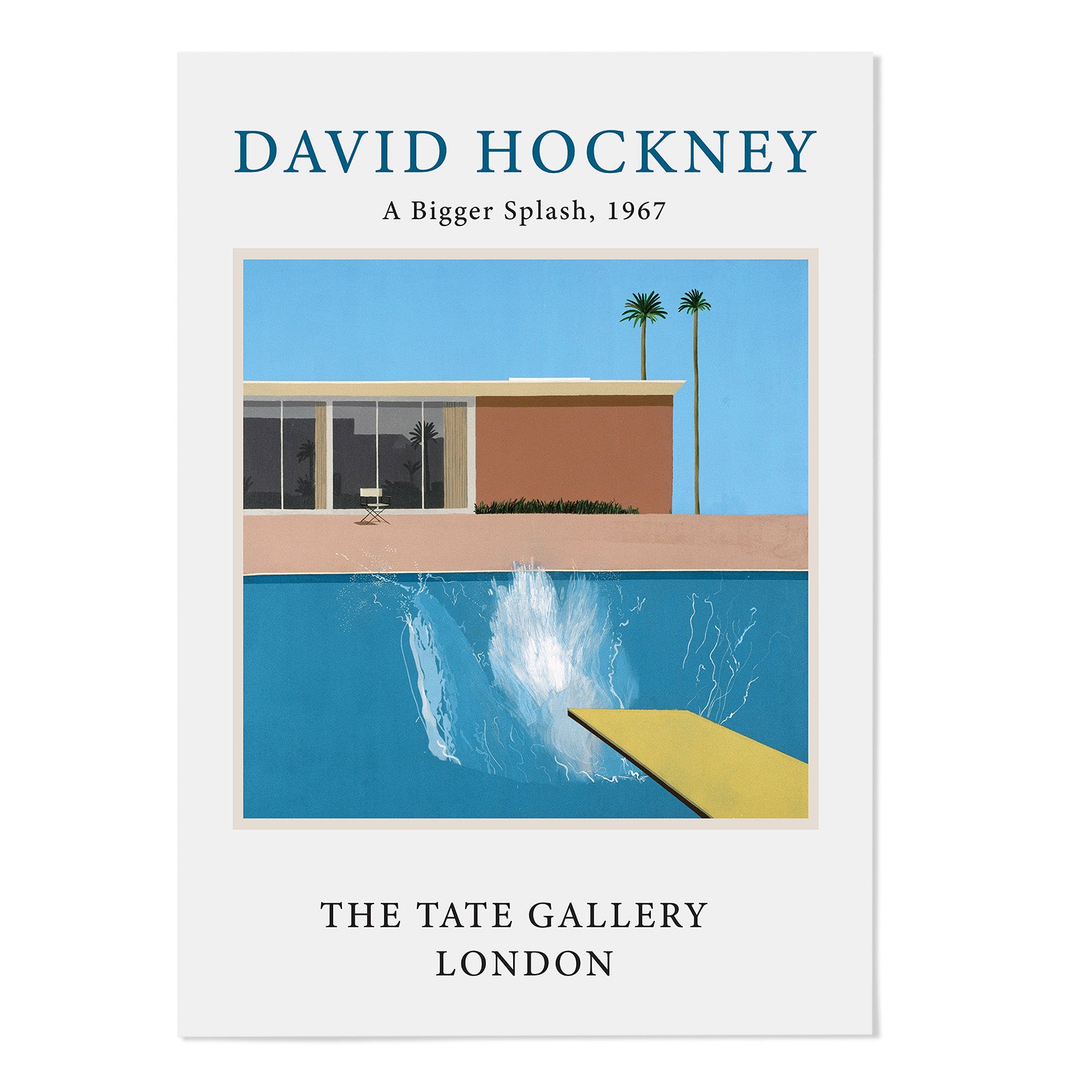David Hockney A Bigger Splash Art Print - MJ Design Studio