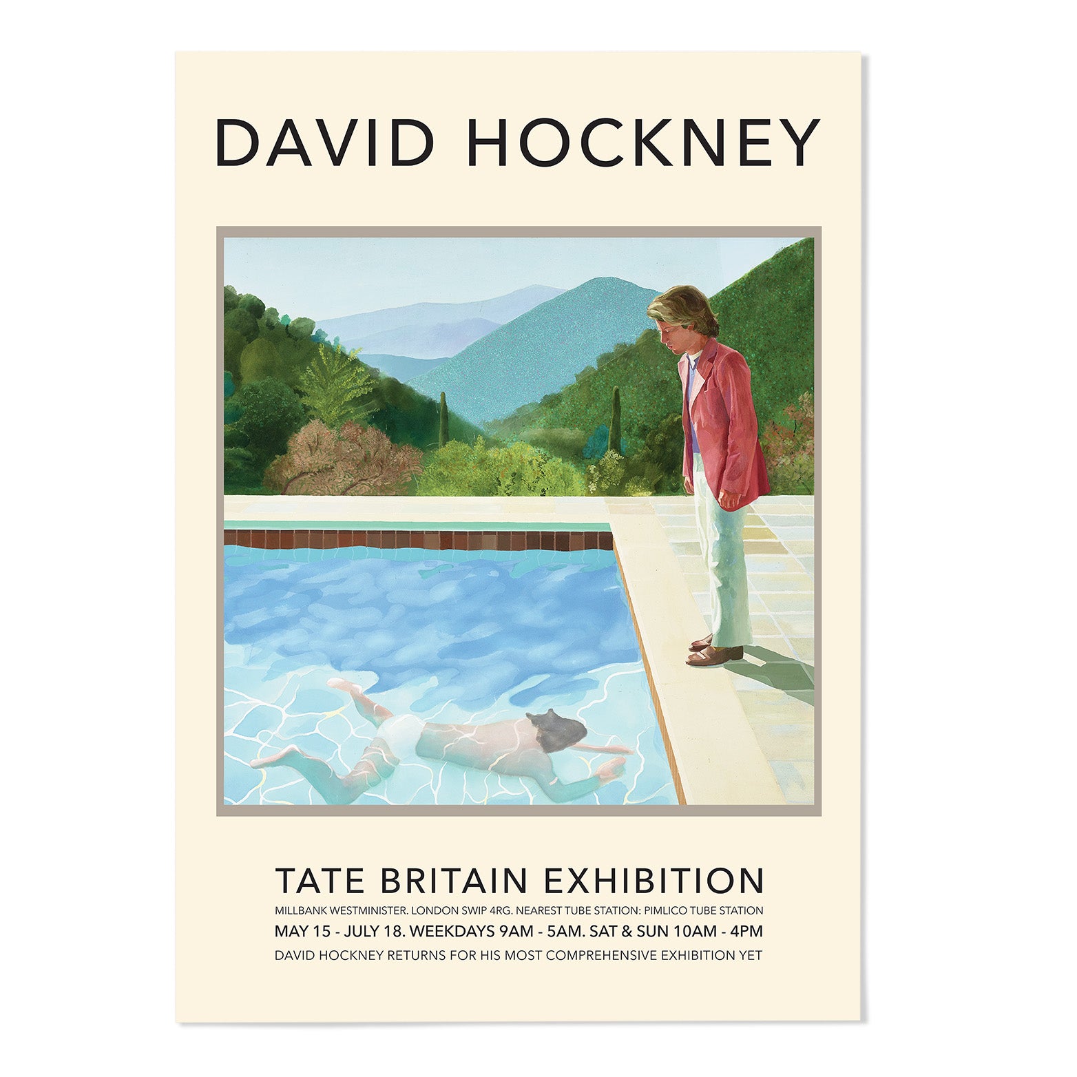 David Hockney Portrait of the Artist Art Print - MJ Design Studio