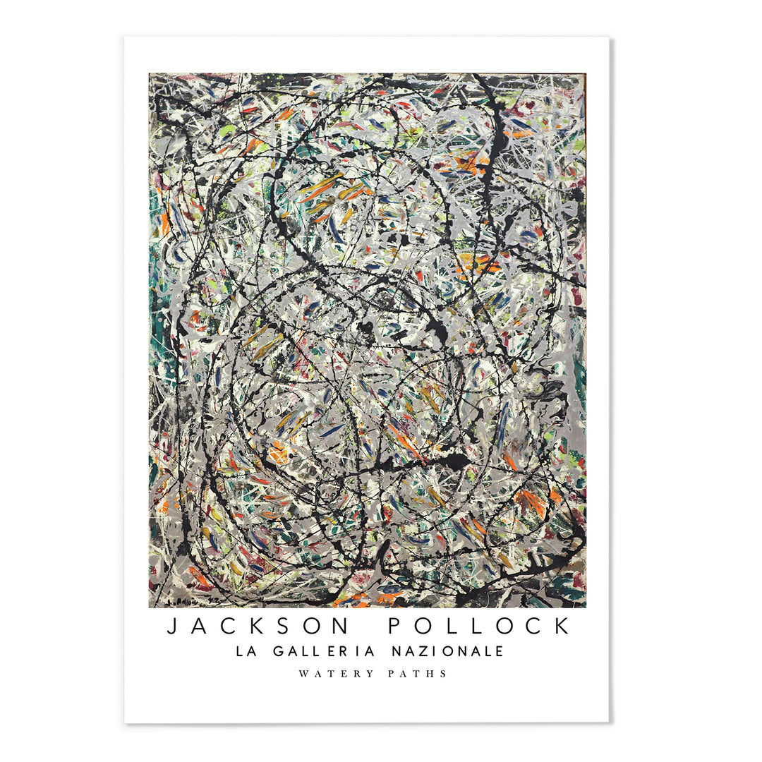 Jackson Pollock Exhibition Poster I Art Print