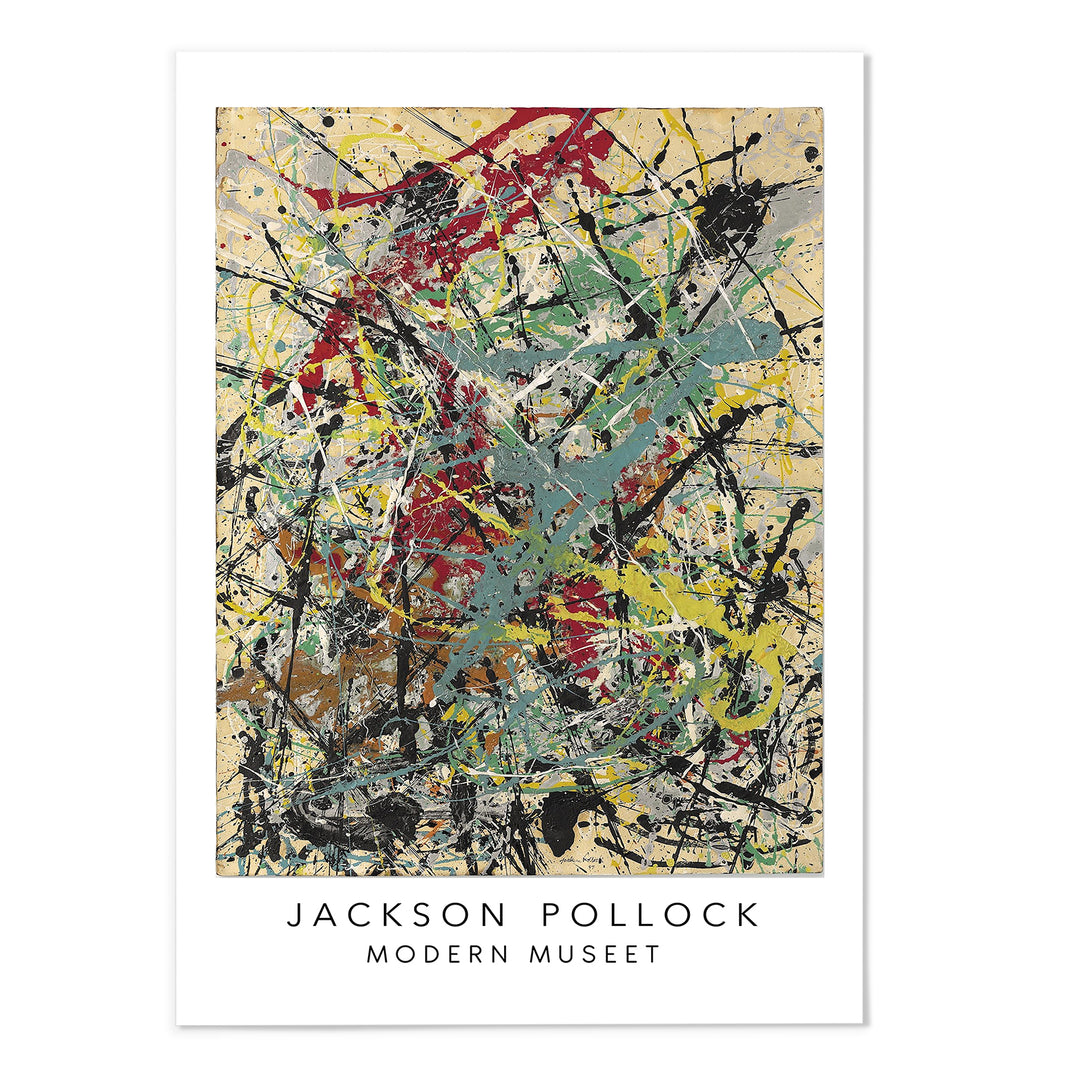 Jackson Pollock Exhibition Poster II Art Print