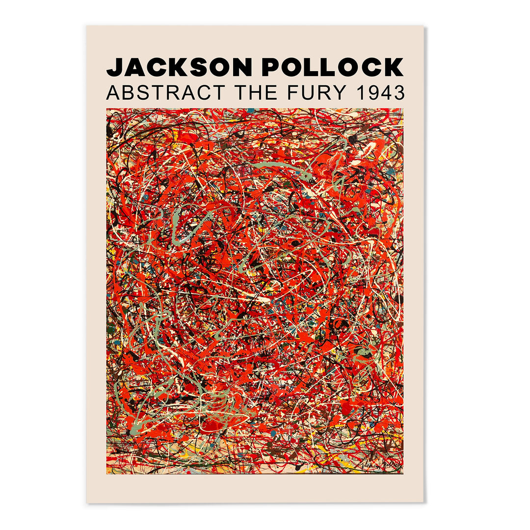 Jackson Pollock Exhibition Poster III Art Print