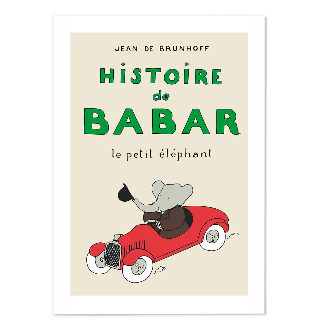 Histoire de Babar I Art Print