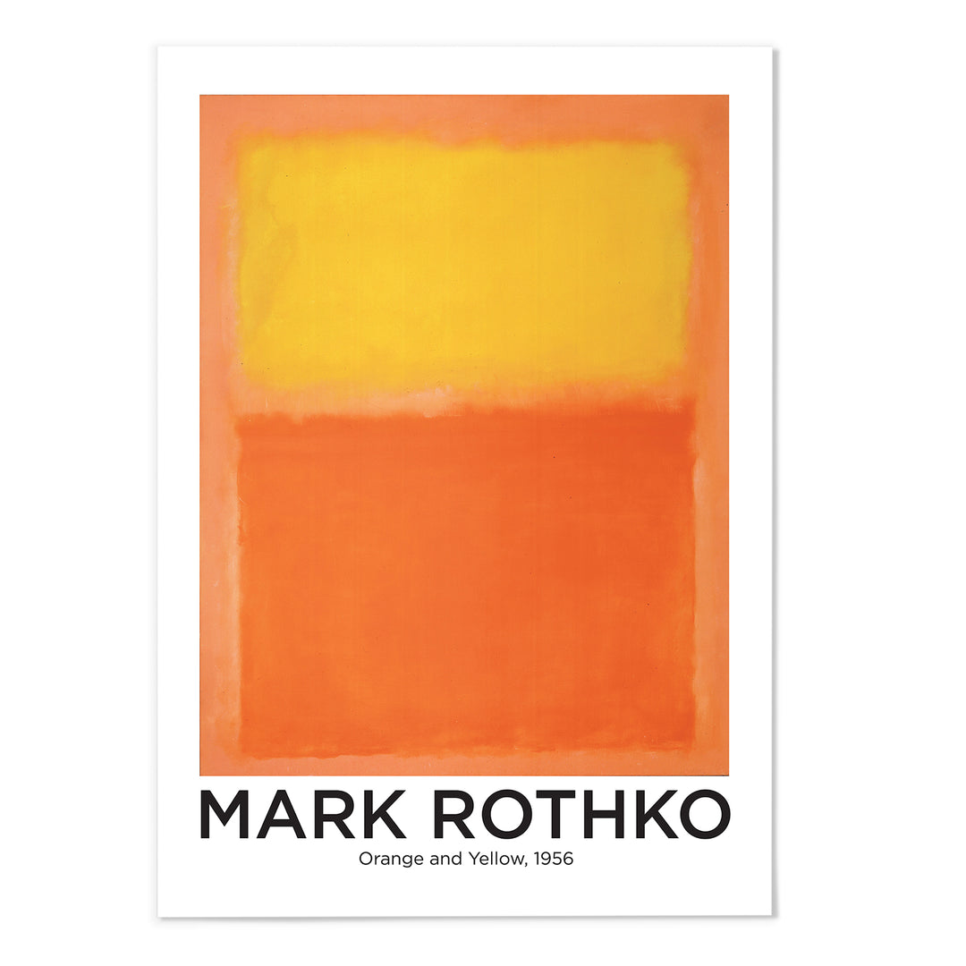 Mark Rothko Orange and Yellow Art Print