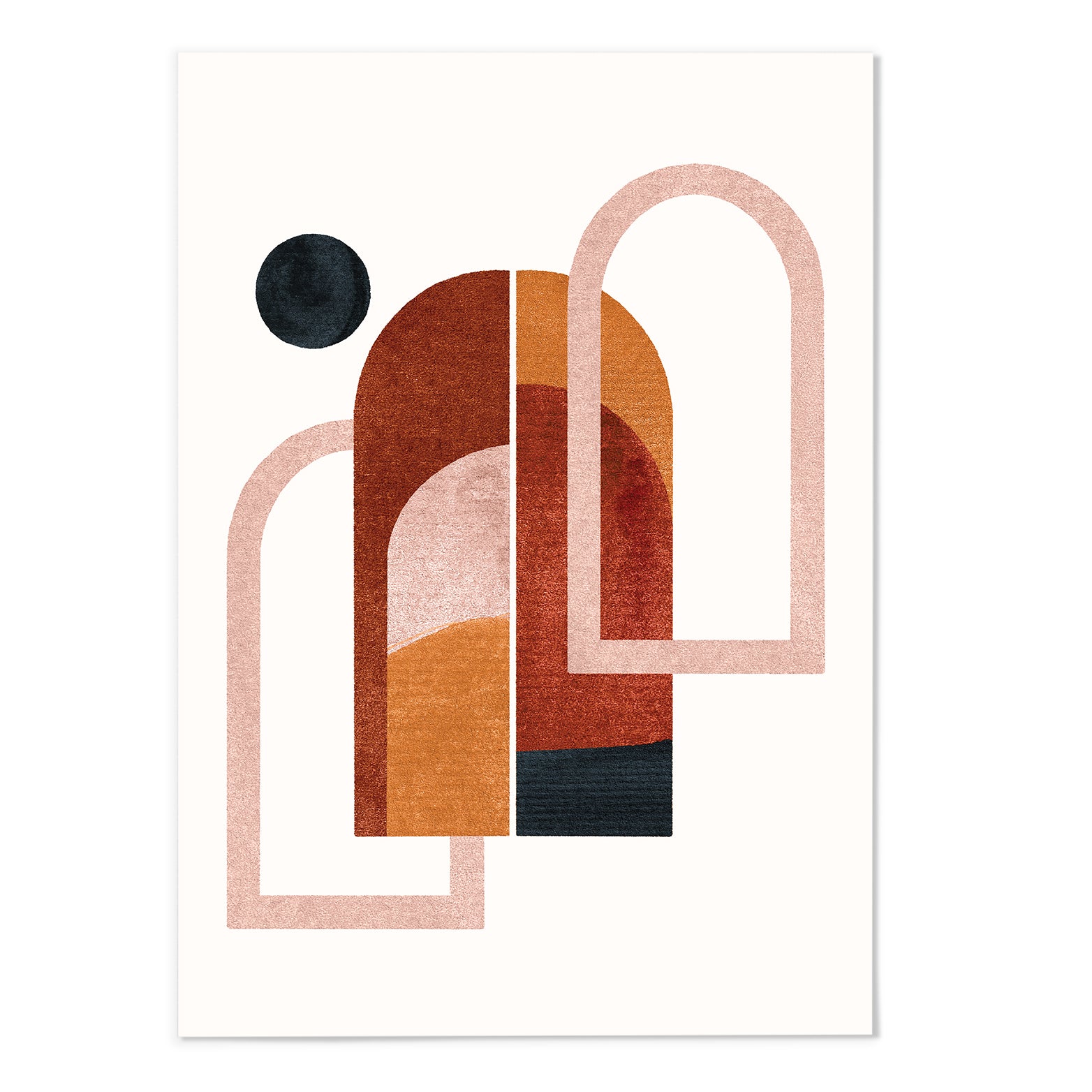 Abstract Geometric Shape I Art Print - MJ Design Studio