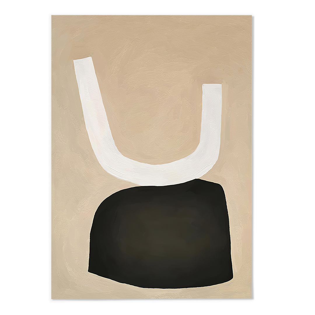 Mid Century Abstract Shape III Art Print - MJ Design Studio