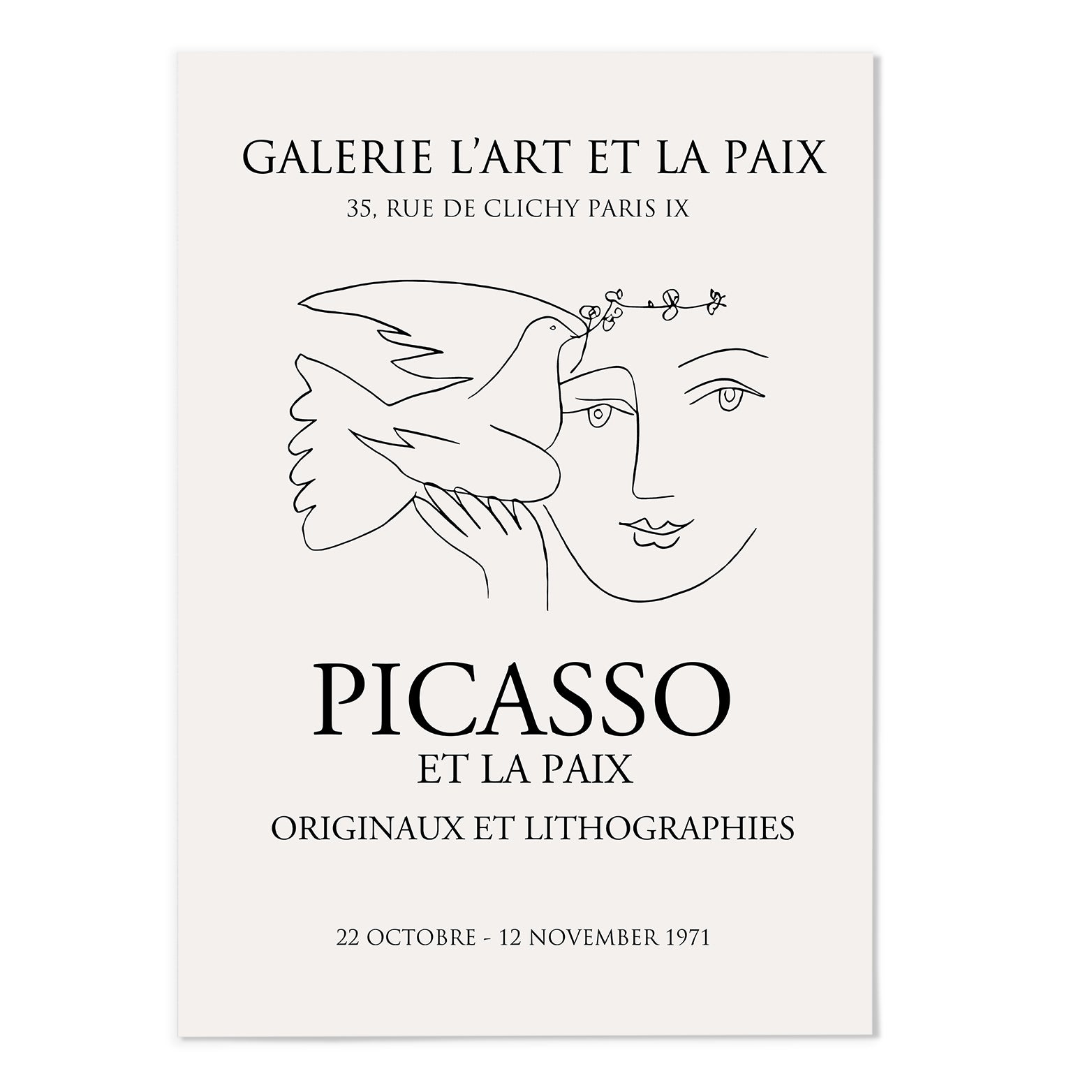Picasso Line Sketch Art Print - MJ Design Studio