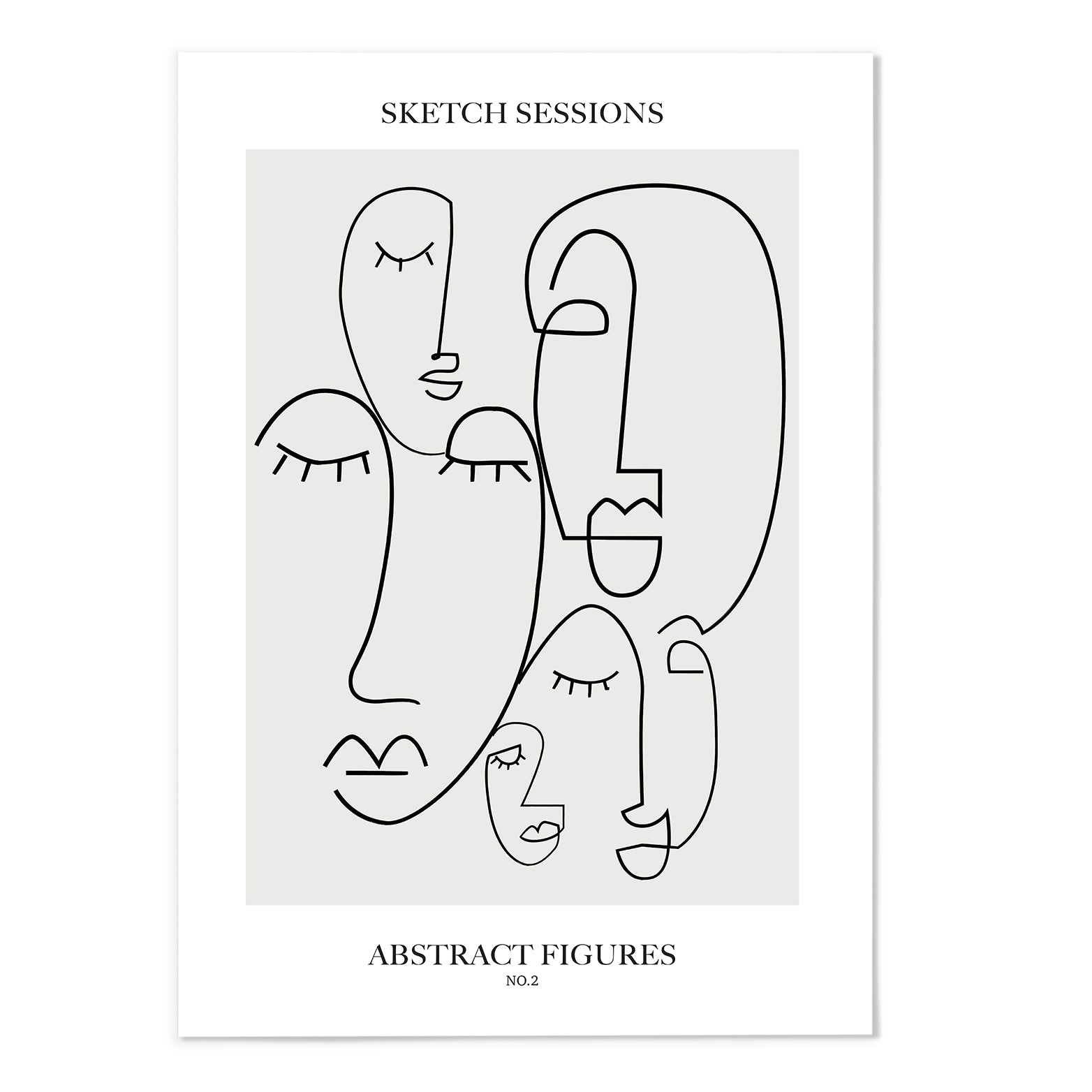 Sketch Sessions Line Figures Set II Art Print - MJ Design Studio