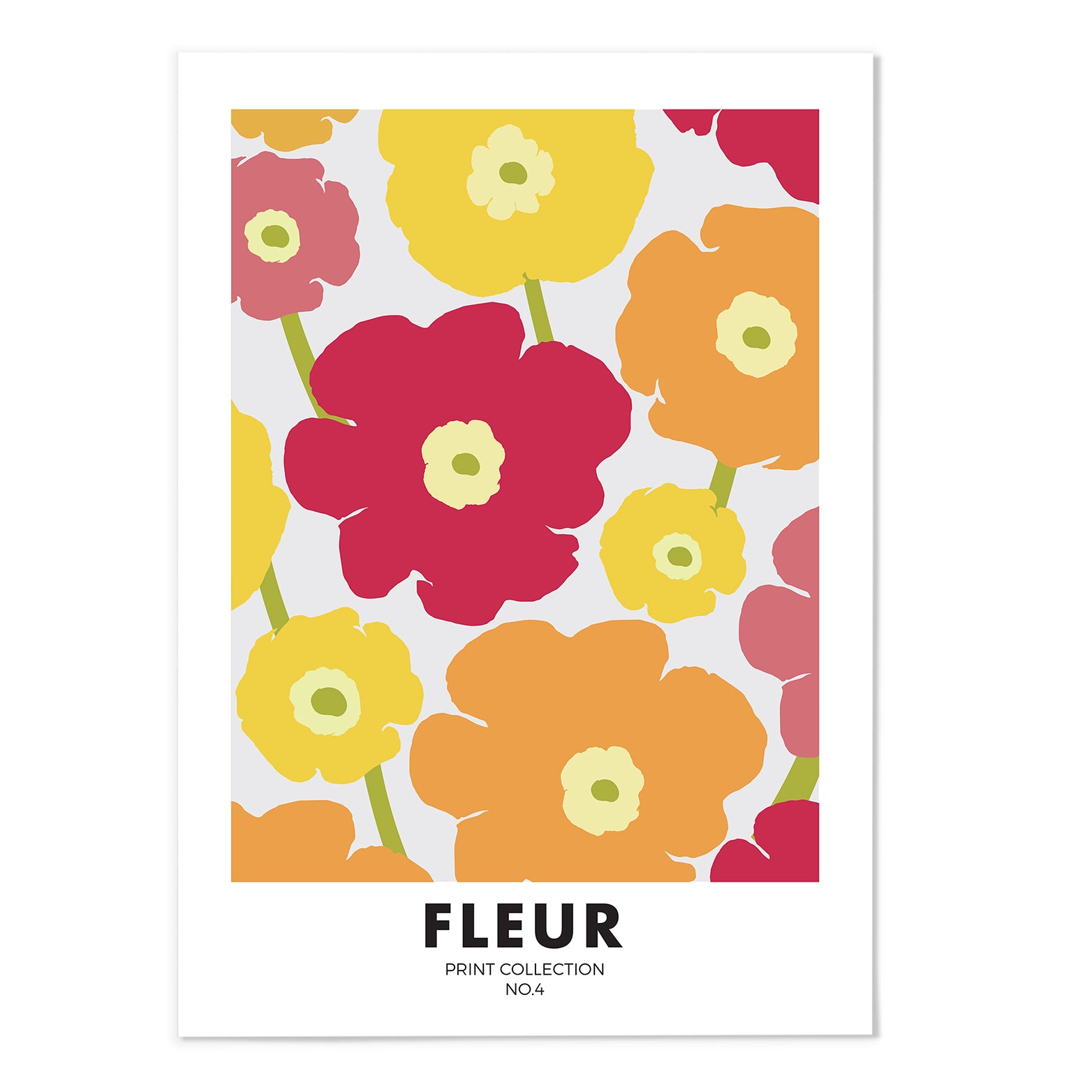 No.4 Fleur Art Print - MJ Design Studio