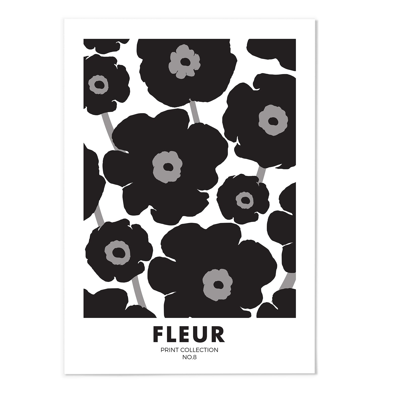 No.8 Fleur Art Print - MJ Design Studio