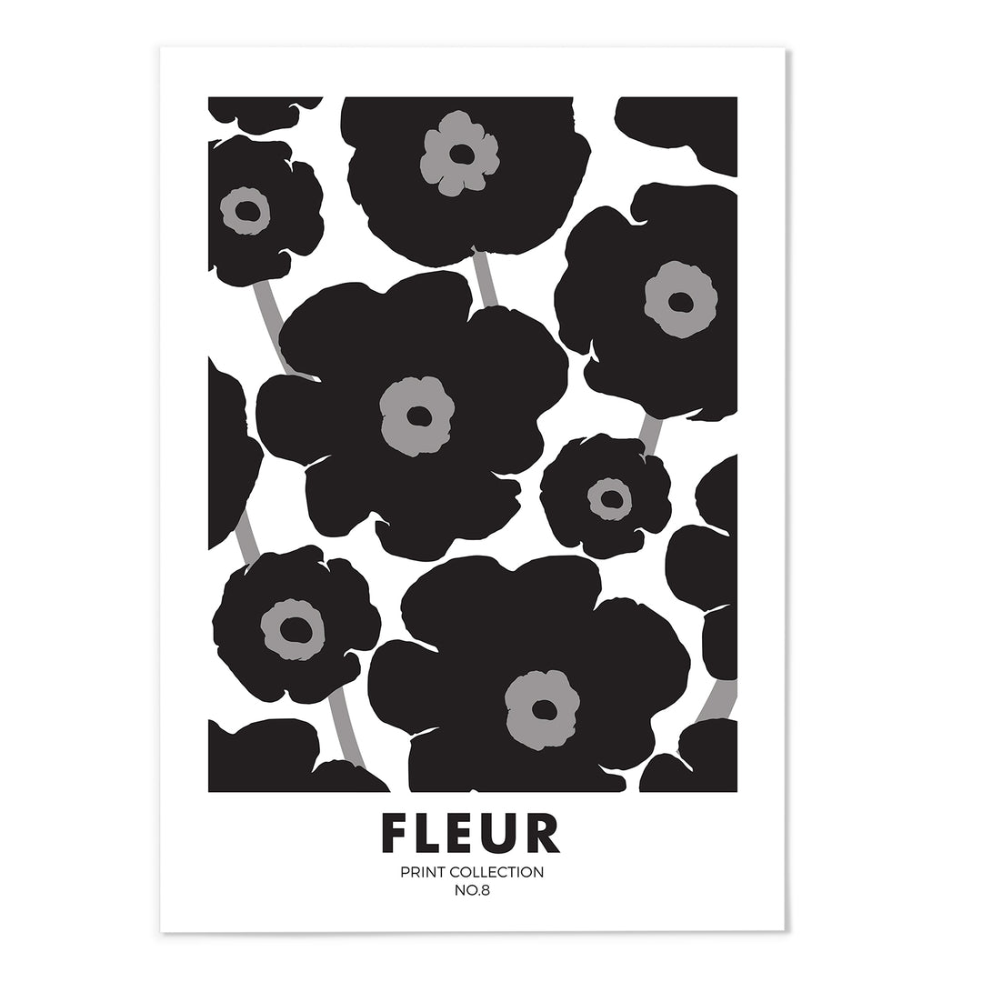 No.8 Fleur Art Print - MJ Design Studio