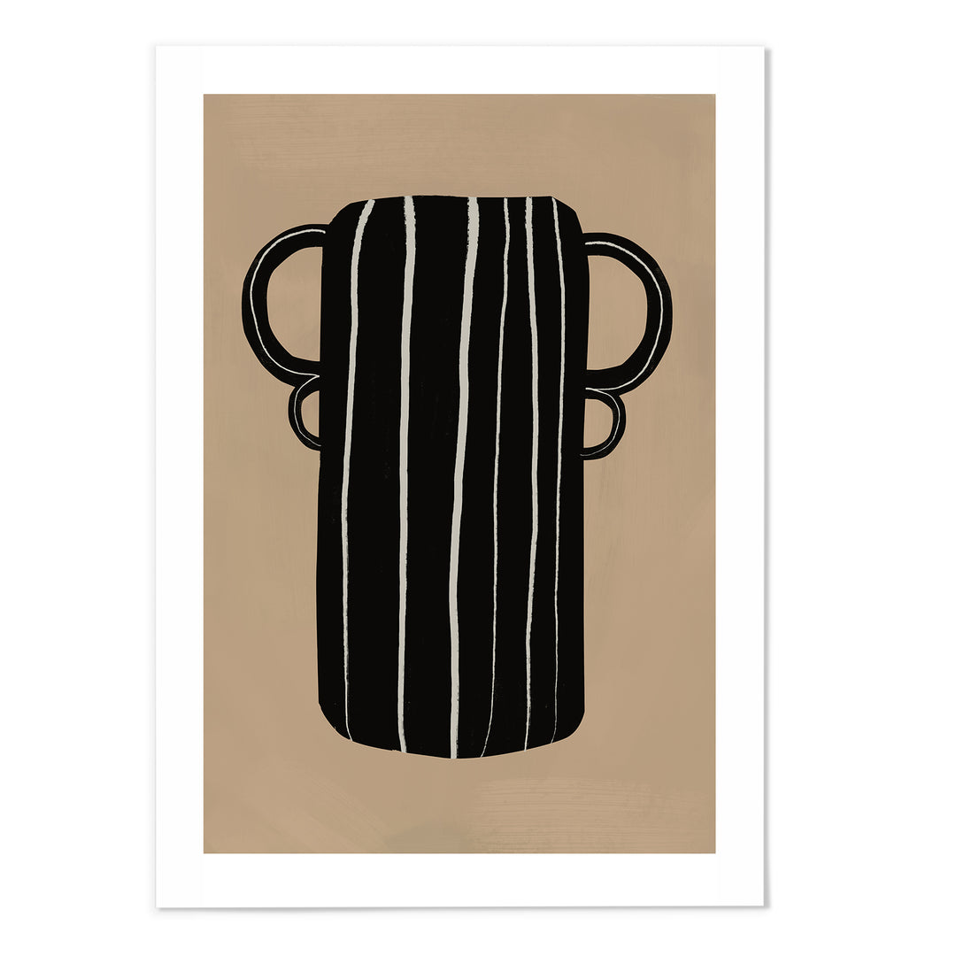 Modern Black Vase Art Print