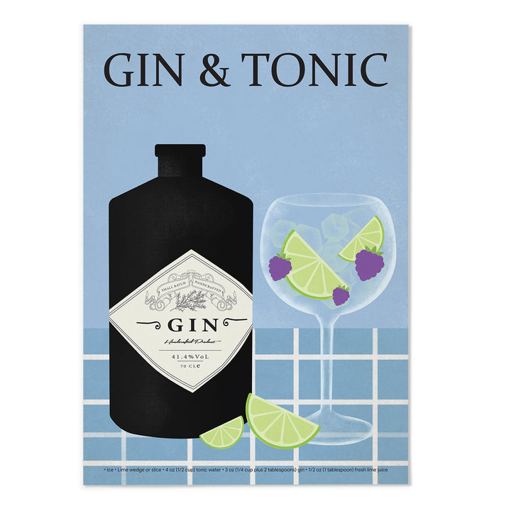 Gin&Tonic Art Print