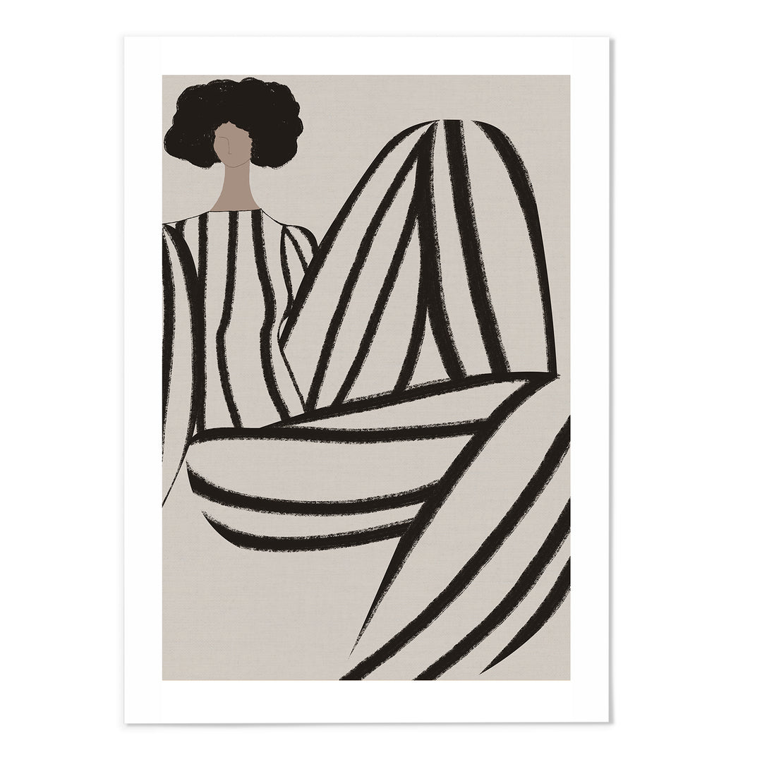 Modern Abstract Woman II Art Print