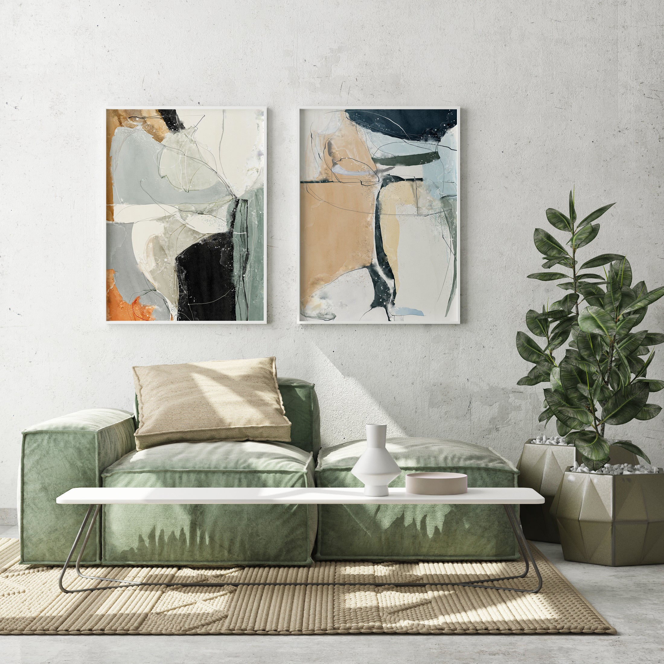 Abstract Gallery Wall Art Set